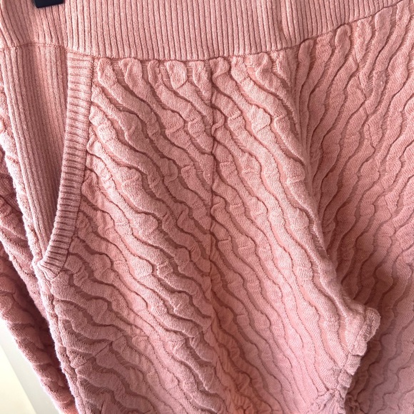 M 🔖 RARE!  Free People Beach Ziggy Sweater Set Wide Leg Pants Crop Top - Picture 10 of 14